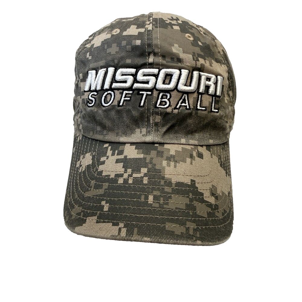 Missouri Tigers Softball Nike Digital Camouflage Adjustable Hat NCAA EUC